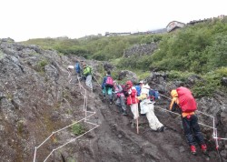 富士登山イベントの様子