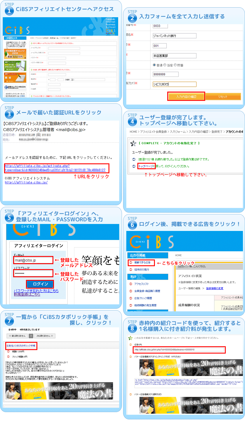 シビス手帳アフィリエイト特別オファー|CiBSアフィエリエイトセンター
